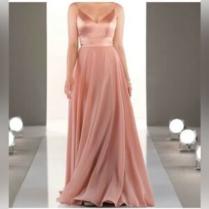 SORELLA VITA Soft Pink Satin Gown